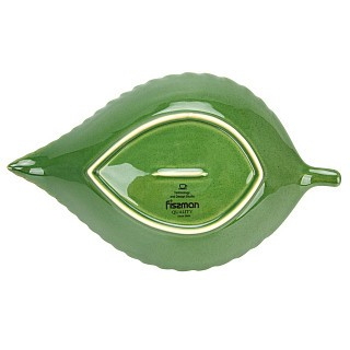 Блюдо Fissman глубокое GREEN 35,5x22x5,5 см керамика (6192)