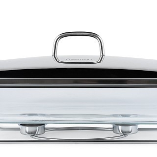 Прямоугольный мармит Fissman 39,5x24x6,5 см/4,0 л жаростойкое стекло (6047)