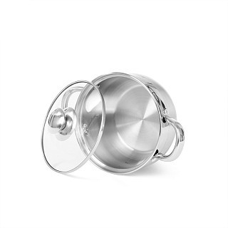 Кастрюля Fissman PRIME 16x9,5 см / 1,9л со стеклянной крышкой (5511) Кастрюля Fissman PRIME 16x9,5 см / 1,9л со стеклянной крышкой (5511)