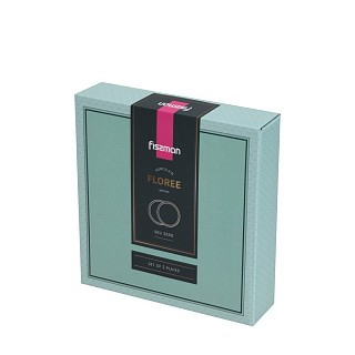 Набор из 2-х тарелок Fissman 20 см FLOREE фарфор (3656)