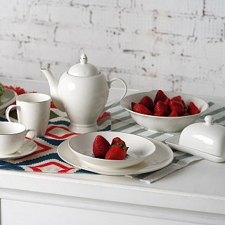 Салатник ALEKSA Fissman 23 см фарфор (3901)