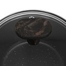 Ківш Fissman 16x7,8 см / 1,3 л EVOLUTION зі скляною кришкою алюміній з антипригарним покриттям (14575)