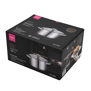 Кастрюля Fissman MASTER CHEF 20x11 см/3,1 л со стеклянной крышкой нержавеющая сталь (15096)