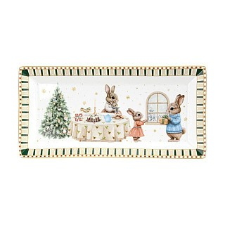 Блюдо Fissman MIRACLE прямокутне 30,5х15 смпорцеляна (16010)