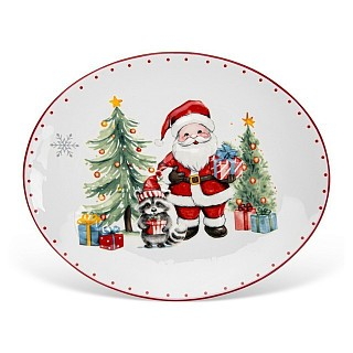 Тарелка овальная Fissman 31х25,3 см доломит (0361)