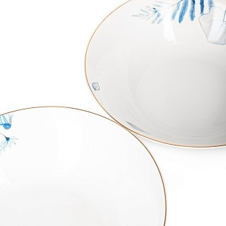 Набор из 2-х мисок Fissman LYON 22 см фарфора (14069)