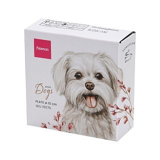 Тарілка Fissman DOGS 10 см порцеляна (16075)