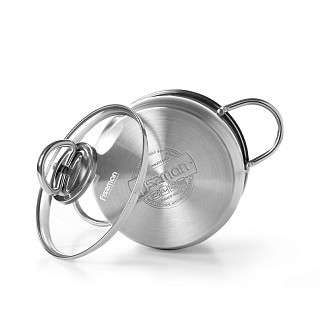 Каструля зі скляною кришкою Fissman MONICA 16x9,5 см на 1,9 л (5401)