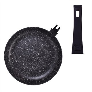 Сковорідка для смаження Fissman FIORE 20x4,5 см зі знімною ручкою (14292)