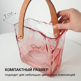 Ваза Fissman 19 см стекло (13519)