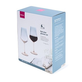 Набор из 2-х бокалов Fissman для красного вина 600 мл. стекло (13684)