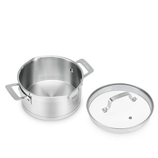 Каструля Fissman FOBUS 26x20 см 10,6 л із скляною кришкою нержавіюча сталь (5389) Каструля Fissman FOBUS 26x20 см 10,6 л із скляною кришкою нержавіюча сталь (5389)