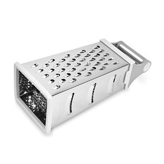 Терка чотиристороння Fissman 24,5 см нержавіюча сталь (18614)