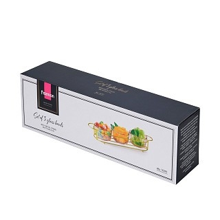 Минажница Fissman 36x10,5x5,7 см на металлической подставке 3 секции по 240 мл стекло (16391) Минажница Fissman 36x10,5x5,7 см на металлической подставке 3 секции по 240 мл стекло (16391)