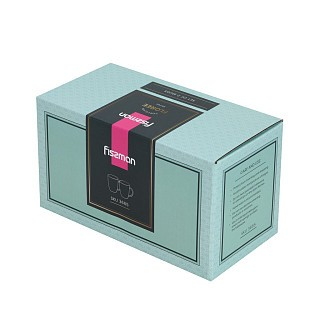 Набір з 2-х кухлів Fissman 400 мл FLOREE порцеляна (3665)