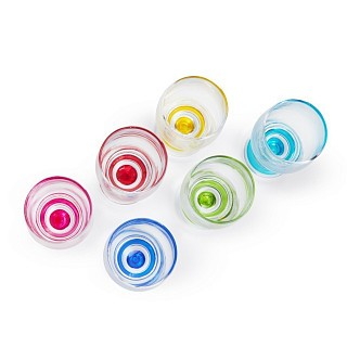 Набір з 6-х чарок 60 мл Fissman на підставці скло (19099)