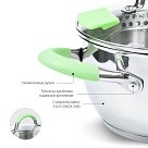 Каструля Fissman CHARLOTTE 18x9см / 2л зі скляною кришкою (5500)