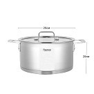 Каструля Fissman FOBUS 24x12 см /5,4 л  із скляною кришкою (5384)