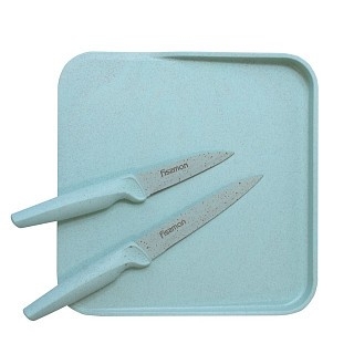 Набор ножей Fissman 3 предмета с разделочной доской (2679)