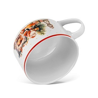 Кружка Fissman 700 мл NEW YEAR порцеляна (13763) Кружка Fissman 700 мл NEW YEAR порцеляна (13763)