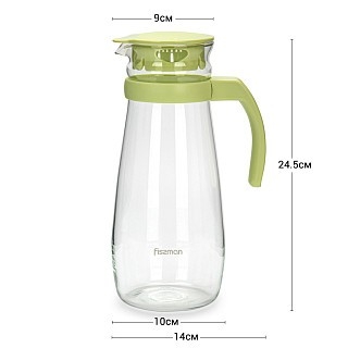 Глечик для напоїв з фільтром Fissman 1300 мл (6452) Глечик для напоїв з фільтром Fissman 1300 мл (6452)