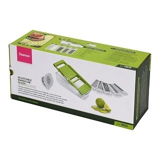 Терка-шинковказ Fissman с контейнером 32x14x9 см с 5 сменными лезвиями нерж. сталь (18639)