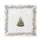 Блюдо Fissman CHRISTMAS квадратне 22х22 см порцеляна (14020)