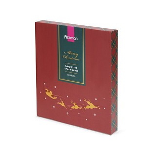 Блюдо в форме елки Fissman 27х23,4 см доломит (0386)