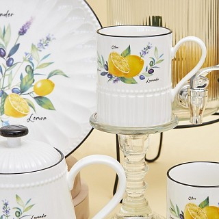 Набор из 2-х кружек Fissman 400 мл PROVENCE фарфор (13617)