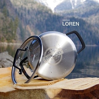 Каструля Fissman LOREN 18x8,5 см / 2 л зі скляною кришкою (5471) Каструля Fissman LOREN 18x8,5 см / 2 л зі скляною кришкою (5471)