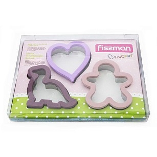 Набір з 3 формочки для вирізання печива Fissman (8570)