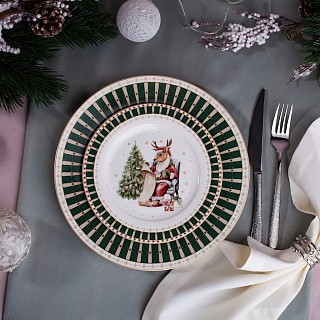 Тарілка Fissman MIRACLE 19,5 см порцеляна (16015)