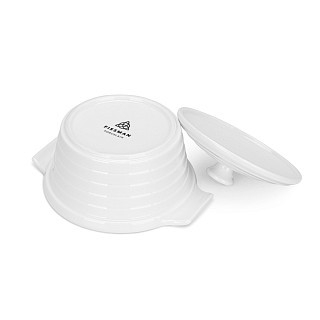 Кастрюля с крышкой Fissman 13х6 см / 340 мл фарфор (14163) Кастрюля с крышкой Fissman 13х6 см / 340 мл фарфор (14163)