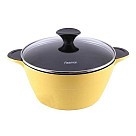 Кастрюля со стеклянной крышкой Fissman RAINBOW 24 см (4596)