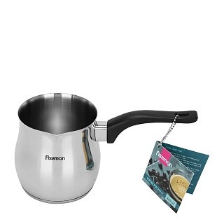 Турка для варки кофе Fissman 810 мл нержавеющая сталь с индукционным дном (3297) Турка для варки кофе Fissman 810 мл нержавеющая сталь с индукционным дном (3297)