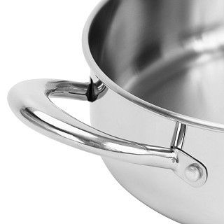 Сотейник Fissman ABSOLUTE PRO 26x7,5 см/3,9 л со стеклянной крышкой нержавеющая сталь (5548)