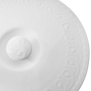 Форма для запікання Fissman кругла з кришкою PARMIGIANO 292х25х72 см / 17 л порцеляна (13708)