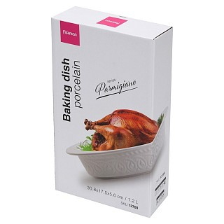 Форма для запекания Fissman овальная PARMIGIANO 308х175х 56 см/12 л фарфор (13700)