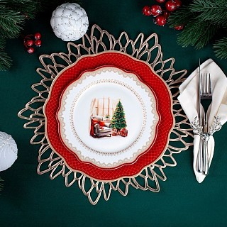 Тарелка Fissman CHRISTMAS EVE 27 см фарфор (16026)