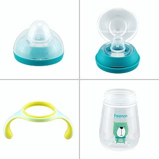 Пляшка для годування Fissman 260 мл з ручками (6908)