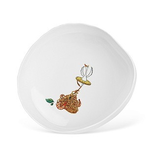 Глубокая тарелка Fissman BON APPETIT 23x20,5x5,5 см фарфор (13030)