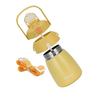 Термос Fissman 800 мл, колір ЖОВТИЙ нержавіюча сталь (9865)