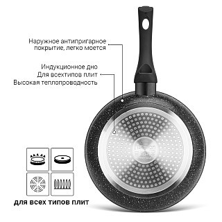 Сковорідка Fissman FIORE 28 см індукційна (4624) Сковорідка Fissman FIORE 28 см індукційна (4624)