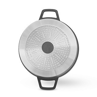 Сотейник Fissman зі скляною кришкою FILOMENA 26x7 см 2,6 л зі скляной кришкою алюміній з антипригарним покриттям (14537)