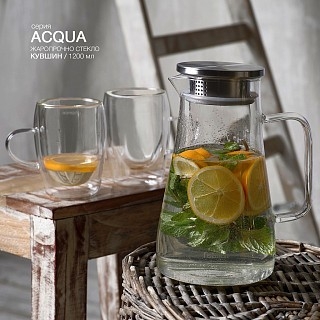 Кувшин Fissman ACQUA для горячих и холодных напитков 1200 мл (6440) Кувшин Fissman ACQUA для горячих и холодных напитков 1200 мл (6440)