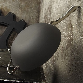 Cковородка Fissman вок MELITA 30x8 см со стеклянной крышкой (4003)