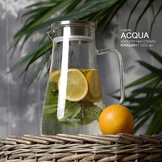 Глечик Fissman ACQUA для гарячих та холодних напоїв 1200 мл (6440) Глечик Fissman ACQUA для гарячих та холодних напоїв 1200 мл (6440)