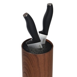 Подставка Fissman для кухонных ножей и ножниц 11x22 см круглая, цвет ДЕРЕВО пластик (12876) Подставка Fissman для кухонных ножей и ножниц 11x22 см круглая, цвет ДЕРЕВО пластик (12876)