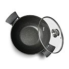 Каструля Fissman GRANDE 30x14 см / 7,7 л зі скляною кришкою (14321)