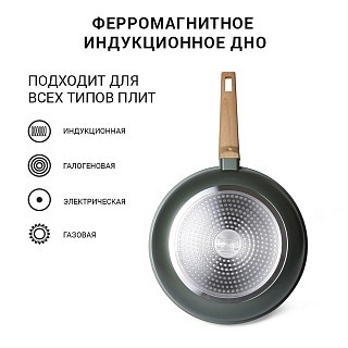 Сковорода для жарки Fissman OLIVI 24x5,5 см алюминий с антипригарным покрытием (4414) Сковорода для жарки Fissman OLIVI 24x5,5 см алюминий с антипригарным покрытием (4414)